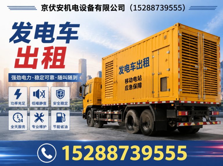 荆门发电车租赁展示图